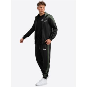 LONSDALE Trainingsanzug Caunton black/ olive/ white
