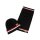 Lonsdale Butleigh Schal und Mütze Set black/ dark red/ ecru