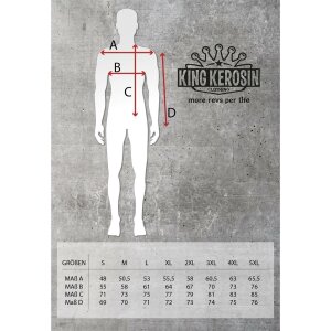 KING KEROSIN Funktionshemd Chopper´ Till Death blue & white