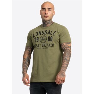 Lonsdale T-Shirt Bangor black/ olive