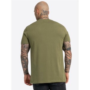 Lonsdale T-Shirt Bangor black/ olive