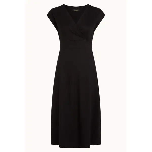 KING LOUIE Lot Midi Dress Viscose Classic black