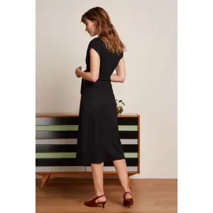 white christmas dresses Lady Black Tie - Kennedy Midi Dress - Black main image 0
