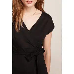 KING LOUIE Lot Midi Dress Viscose Classic black