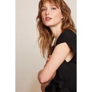 KING LOUIE Lot Midi Dress Viscose Classic black