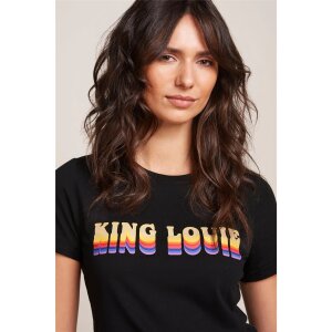 KING LOUIE Logo Tee Placement Print black
