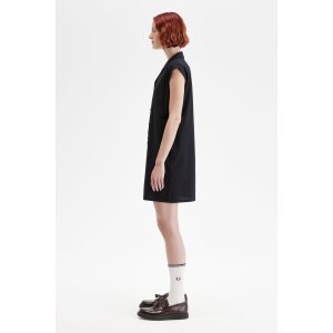 FRED PERRY AMY WINEHOUSE Hemdkleid mit offenem Kragen black