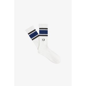 FRED PERRY Tennissocken mit Streifen snow white 43-46