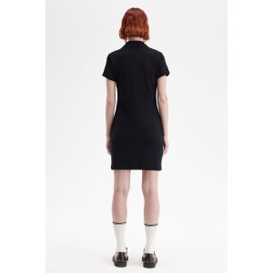 FRED PERRY AMY WINEHOUSE Pocket Detail Piqué Dress black