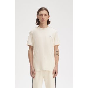 FRED PERRY Ringer-T-Shirt mit kontrastierendem Sportband...