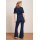 KING LOUIE Flare Jumpsuit Onyx Denim deep blue