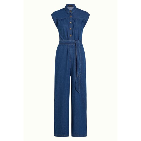 KING LOUIE Amy Jumpsuit Chambray denim blue