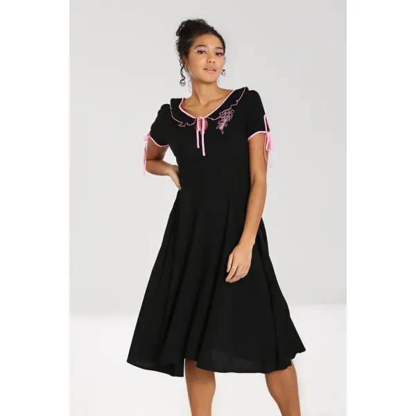 HELL BUNNY Rosetta Dress black