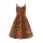 HELL BUNNY Tora 50s Dress brown