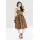 HELL BUNNY Tora 50s Dress brown