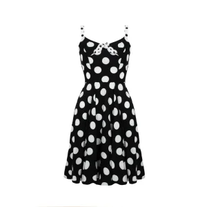 HELL BUNNY Dolores Dress black/ white