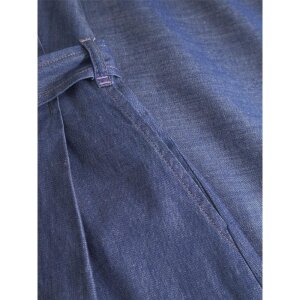 MADEMOISELLE YéYé Jeans Kleid Mit Falten Bio-Baumwolle indigo blue
