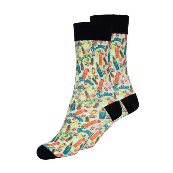 KING KEROSIN Socken Tiki Cocktail light green
