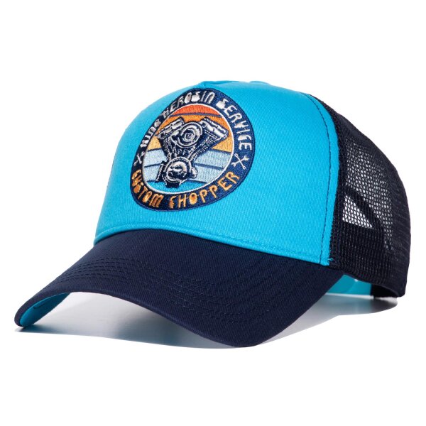 KING KEROSIN Trucker Cap Custom Chopper blue & navy