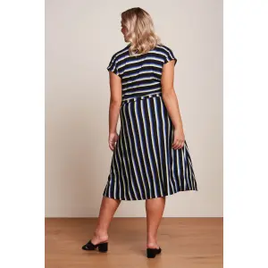 KING LOUIE Abigail Dress Embla Stripe black