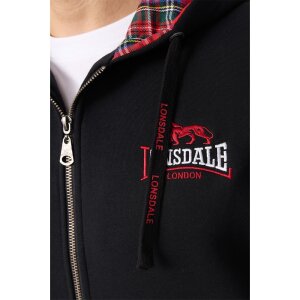 LONSDALE Lancaster Hooded Zipsweat Jacket black