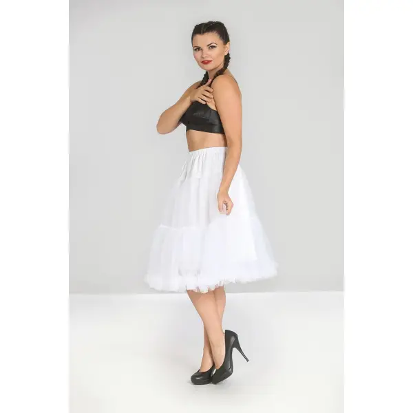 Hell Bunny Penelope Petticoat white