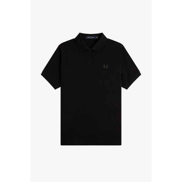 FRED PERRY Girl Polo black/ court green