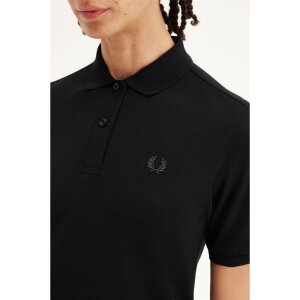 FRED PERRY Girl Polo black/ court green
