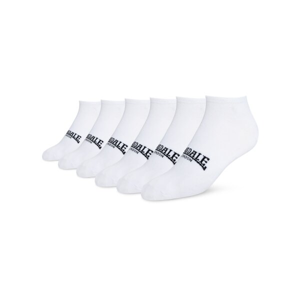 Lonsdale Hayles Unisex Sneakersocken 6er- Pack white/ black