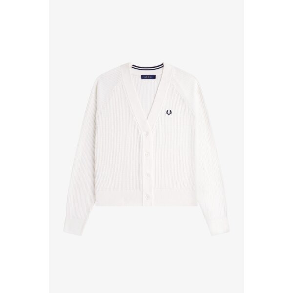 FRED PERRY Mesh Knit Cardigan snow white, 122,99 €