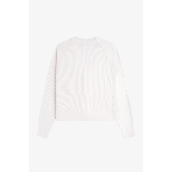 FRED PERRY Mesh Knit Cardigan snow white, 122,99 €