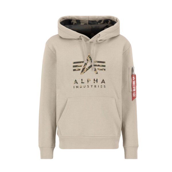 ALPHA INDUSTRIES Camo TPU Hoodie vintage sand