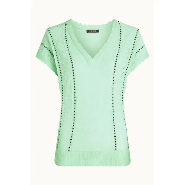 KING LOUIE Lyra Top Marea cameo green