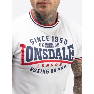 Lonsdale T-Shirt Gavrene white/ navy/ red