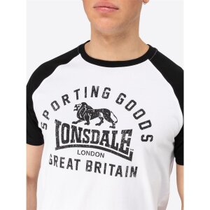 Lonsdale T-Shirt Trenance white/ black
