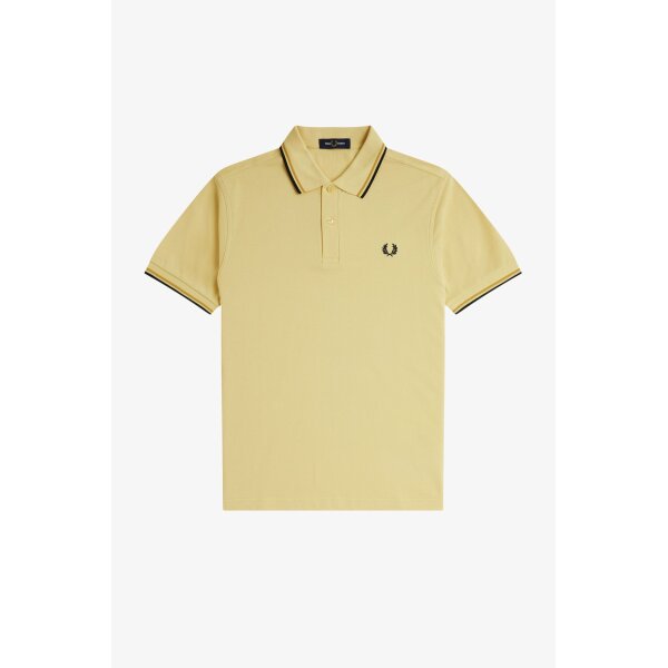 FRED PERRY Twin Tipped Polo Shirt champions gold / honeycomb / black