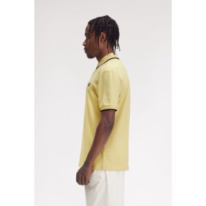 FRED PERRY Twin Tipped Polo Shirt champions gold / honeycomb / black