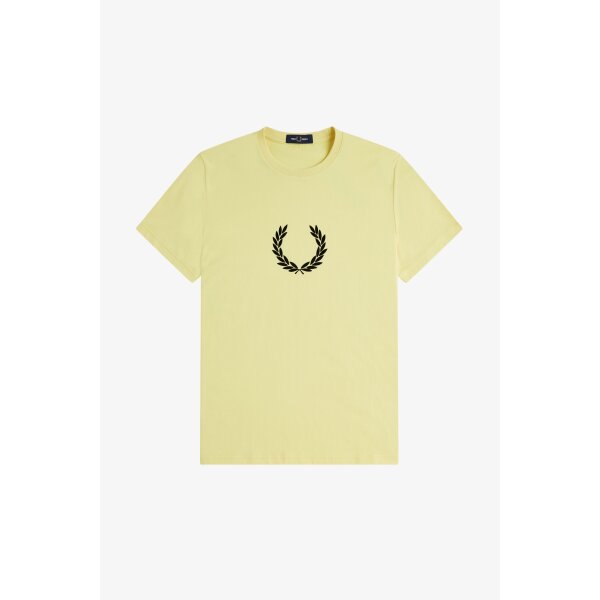 FRED PERRY T-Shirt Flocked Laurel Wreath Graphic champion´s gold