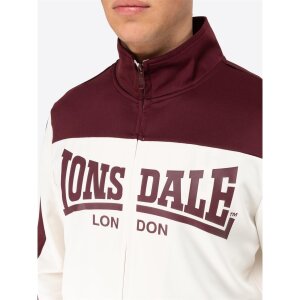 LONSDALE Holmbury Tracksuit oxblood/ ecru