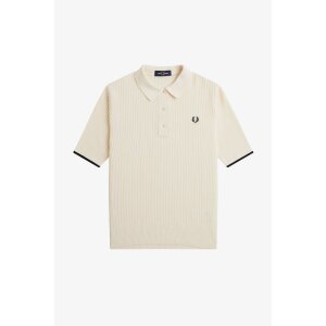 FRED PERRY Mesh Knit Polo Shirt silky peach, 89,99 €