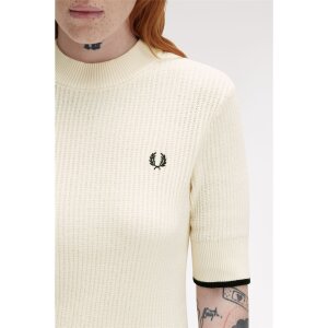 FRED PERRY Mesh Knit T-Shirt silky peach