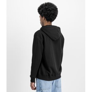 ALPHA INDUSTRIES Basic Zip Hoodie Small Logo black