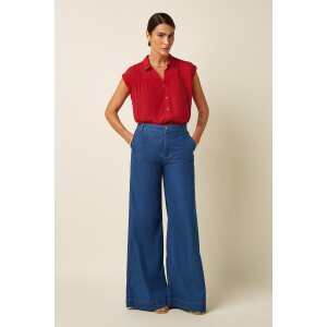 KING LOUIE Peppa Pants Chambray denim blue