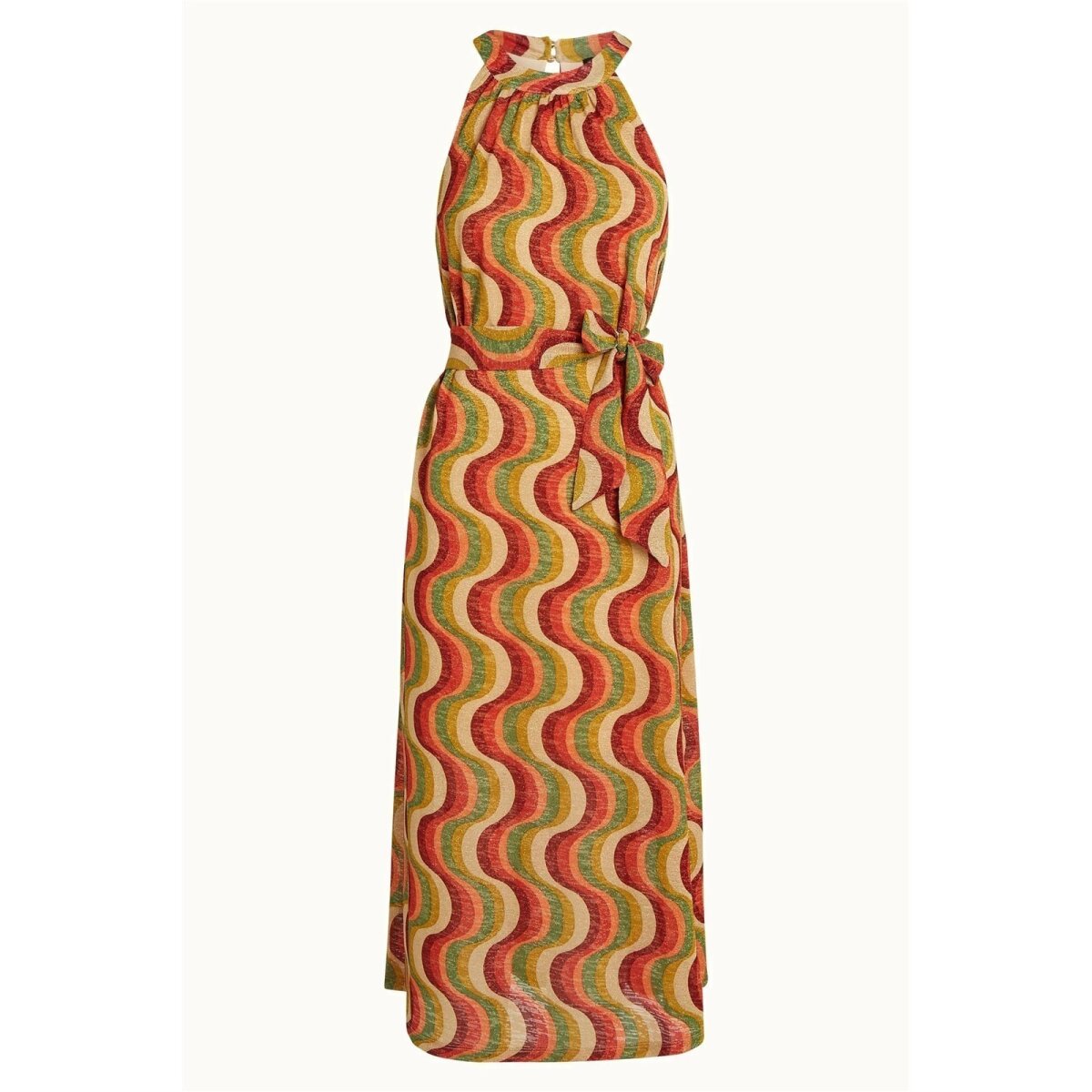 KING LOUIE Virna Midi Dress Jiggy ribbon red, 64,99