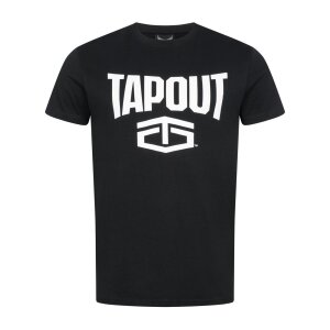 TAPOUT Active Basic Tee black/ white