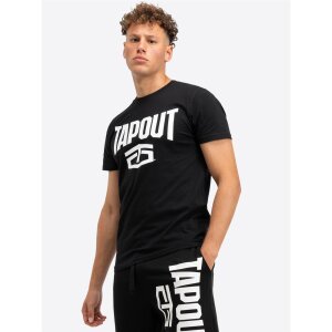 TAPOUT Active Basic Tee black/ white