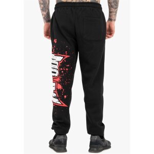 TAPOUT Splashing Jogger black/ red/ ecru