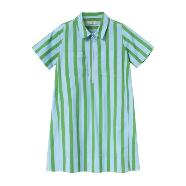 MADEMOISELLE YY Goo Goo Chic Dress stripes green blue, 59,99