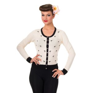 BANNED Golden Touch Cardigan white/ black