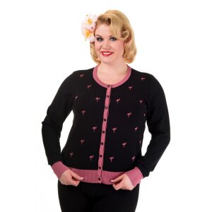 BANNED Golden Touch Cardigan black/ pink